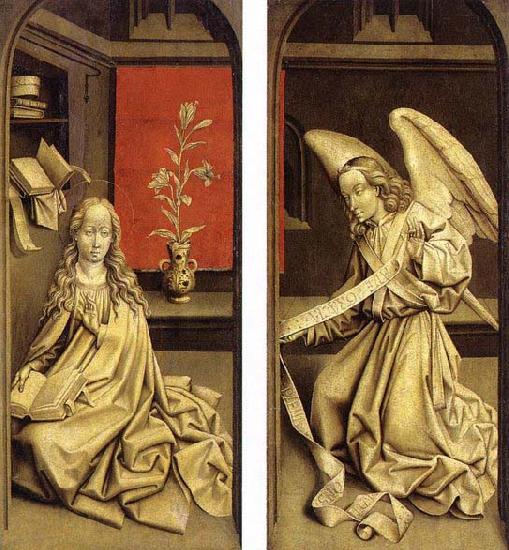WEYDEN, Rogier van der Bladelin Triptych Sweden oil painting art